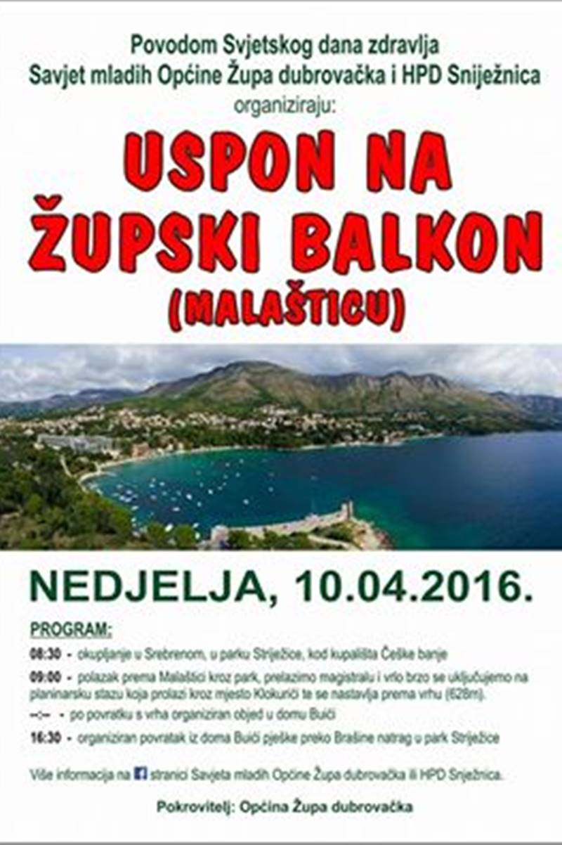Uspon na Malasticu - Zupski balkon