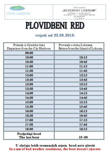 plovidbeni red lokrum