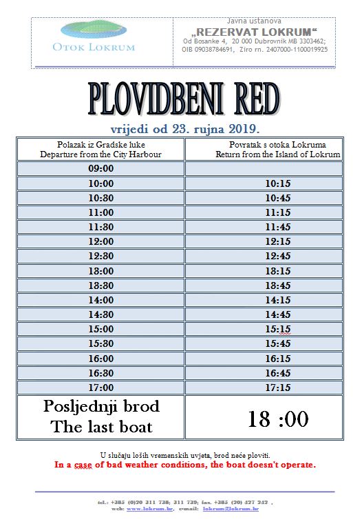 vozni red