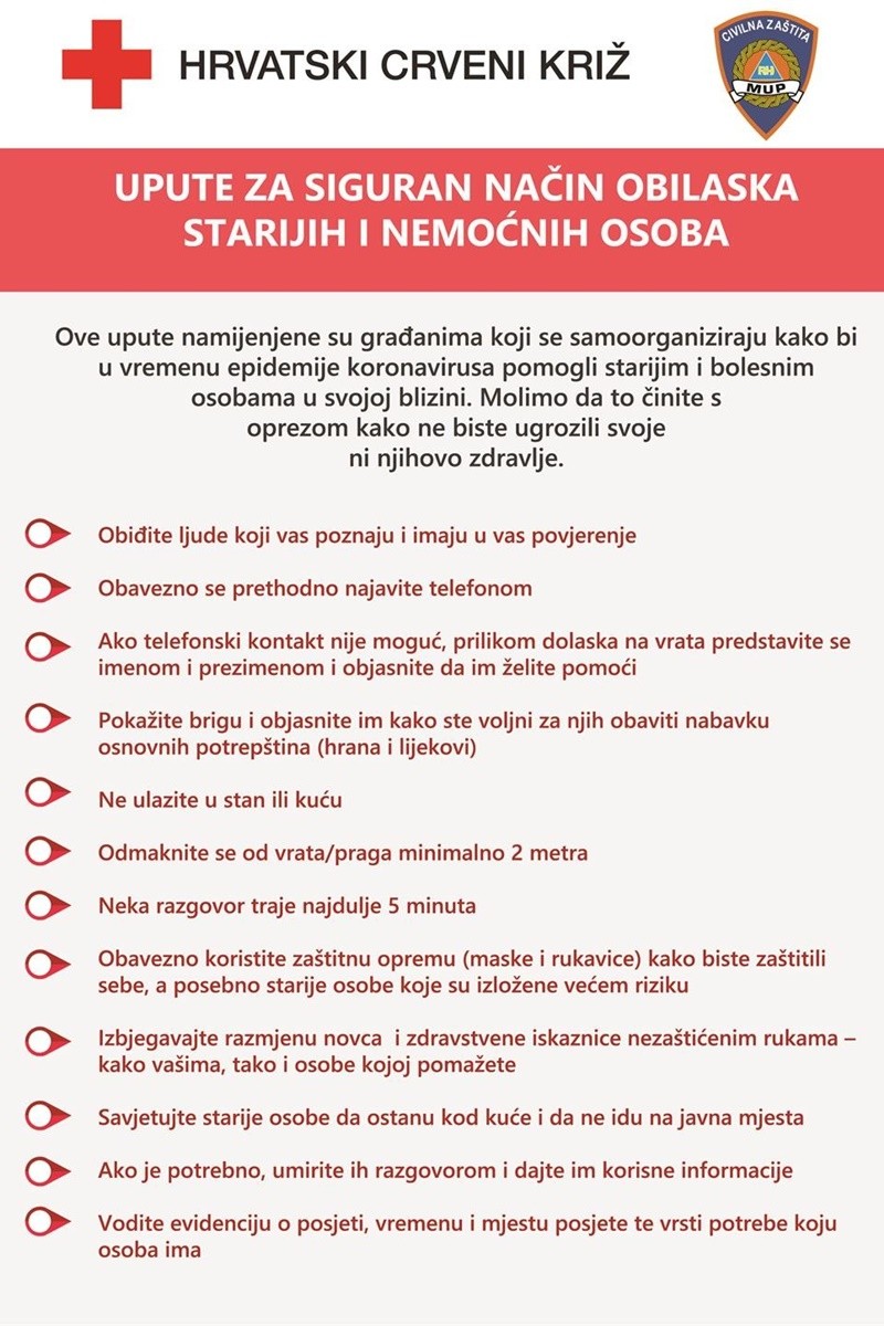 crveni kriz upute
