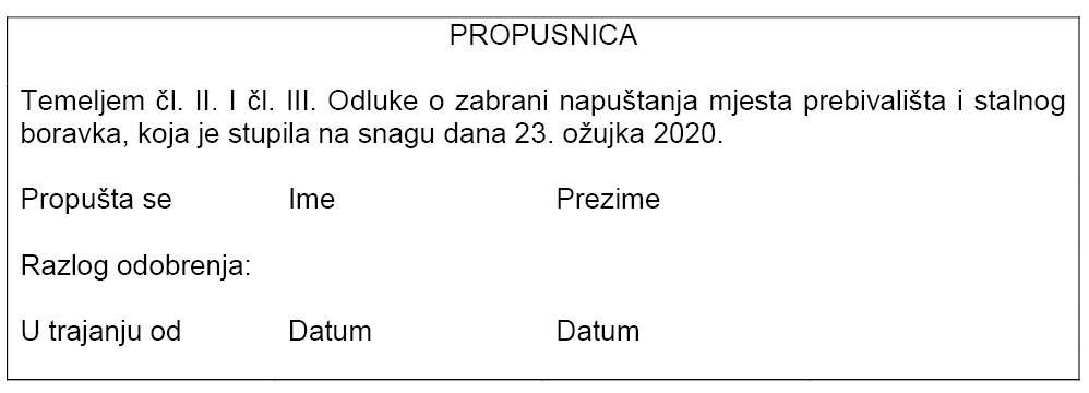 propusnica