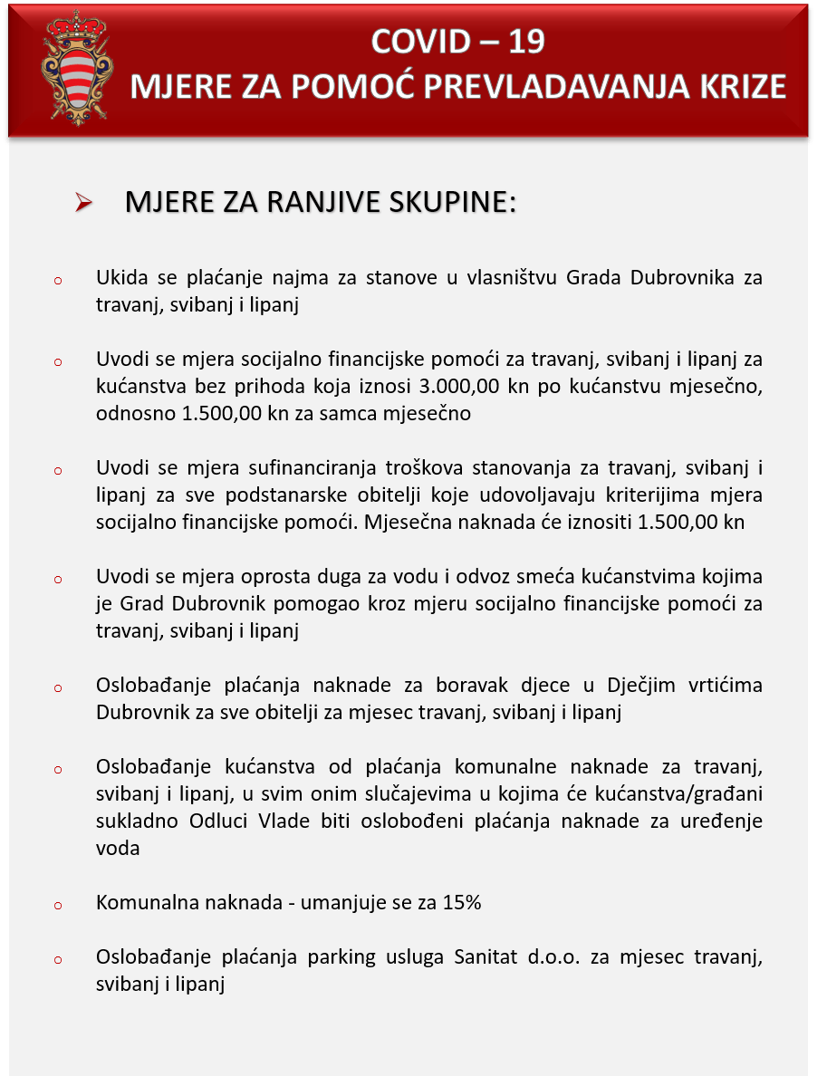 Mjere za ranjive skupine