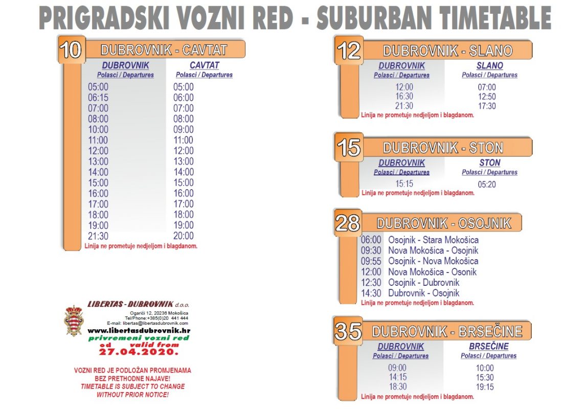 prigradski vozni red